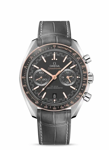 Omega Speedmaster Racing Master Co-Axial Stainless Steel / Sedna / Grey / Alligator 329.23.44.51.06.001 (32923445106001)